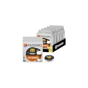 Tassimo, 40 Dosettes Latte Macchiato Columbus, Compatibles avec les machines TASSIMO, 40 Caf&eacute;s au Lait Latte Macchiato, 5 packs de 8 dosettes