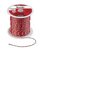 kwb Ficelle de maçon 100 mètres, 1,2 mm, rouge, m x