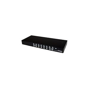 StarTech.com Kit de commutateur KVM USB à montage sur rack 1U 16 ports avec affichage à l'écran et câbles (SV1631DUSBUK)