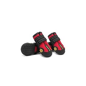 MOKCCI Truelove Lot de 4 Bottines imperm&eacute;ables pour Chien avec Sangles r&eacute;fl&eacute;chissantes, compatibles pour Petit, Moyen et Grand Chien - Taille 5