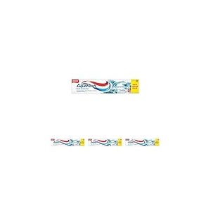Aquafresh Dentifrice Triple Protection Blancheur, Gencives Saines, Pour Des Dents Fortes et Une Haleine Fraiche, Maxi Format 125ml (Lot de 4)