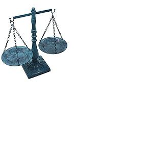 Owlgift Plateau de rangement en m&eacute;tal style vintage Balance pour bijoux et produits cosm&eacute;tiques Turquoise rustique