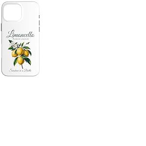 Limoncello Liqueur de citron Sunshine dans une bouteille Fun Fruit Moms Coque pour iPhone 16 Pro Max