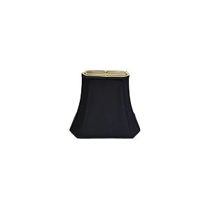 Royal Designs Abat-jour rectangulaire pour lampe d'angle Noir 15,2 x 22,9 x 35,6 cm