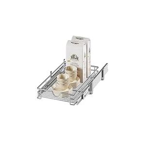 DINDON Organiseur de placard coulissant (27,9 cm de large x 45,7 cm de profondeur), tiroirs coulissants pour armoires de cuisine, &eacute;tag&egrave;res coulissantes, organisation de tiroir d'armoire pour cuisine