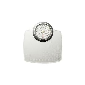 Salter 144 WHSVDR P&egrave;se Personne M&eacute;canique - grand cadran facile &agrave; lire, Max 130Kg, p&egrave;se-personne analogique de poids, Balance de salle de bain, Surface Antid&eacute;rapante, r&eacute;tro de conception classique