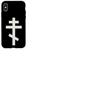 Croix orthodoxe chrétienne Coque pour iPhone X/XS