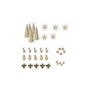 Décopatch NOZ099O - Kit festif : set de 35 supports assortis