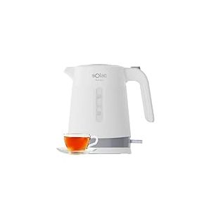 Solac - Bouilloire &eacute;lectrique Yuna Mini 2200W | 1L | Base 360&deg; | Arr&ecirc;t automatique | Filtre anticalcaire | LED | Bec antigoutte | Design compact | Sans BPA | Blanc