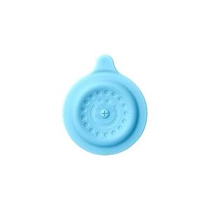 Ubbi Bath Drain Cover, Soft Suction Cup Drain Stopper, Newborn Essentials, Baby and Toddler Bath Time Accessories, Dishwasher Safe, Blue