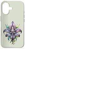 Fleur de Lis, Lys fran&ccedil;ais, Fleur, h&eacute;raldique, Mardi Gras, Coque pour iPhone 17