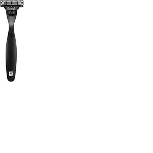 ZWILLING Rasoir (rasage optimal, design primé, système de lames Gillette Mach3, hypoallergénique, avec lame et capuchon de protection), Premium, noir