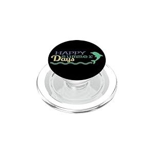 Happy Summer Days Dauphin Plage Vague Mignon Summer Dauphins PopSockets PopGrip pour MagSafe