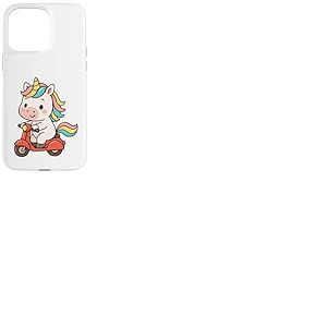 Trottinette Licorne pour garçons, Filles, Hommes, Femmes, Enfants et Adultes Coque pour iPhone 15 Pro Max