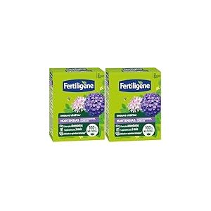 FERTILIGENE FEGHOR12 - Engrais V&eacute;g&eacute;tal Hortensias, Rhododendrons, Cam&eacute;lias 1,2 kg - Fleurs plus abondantes -Seulement 1 application en 3 mois -Jusqu'&agrave; 48 plantes - Produit 100% naturel avec z&eacute;olite