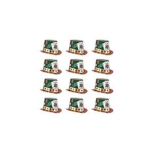 Beistle l&eacute;opard S66614&ndash;25 Az12 Casino Nuit Hi-hats 12 pi&egrave;ces, Osfm, Multicolore