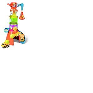 Bburago B16-88605 BB Junior Volvo Grue empilable V&eacute;hicule pr&eacute;scolaire Jouet Jaune Taille L