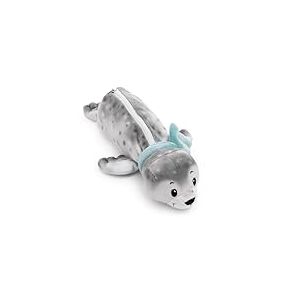 NICI Pochette Phoque Bente 25x8x9cm Gris - Trousse à Crayons Moelleuse pour Filles et Femmes, Trousse d'école, de Bureau ou de Maquillage, Petite Trousse en Peluche Douce étui Scolaire