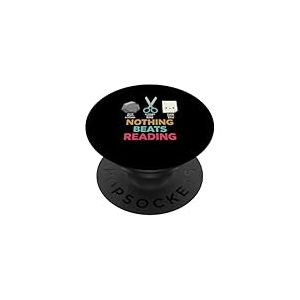 Bookworm Ciseaux en Papier Motif Rocher PopSockets PopGrip Adhésif