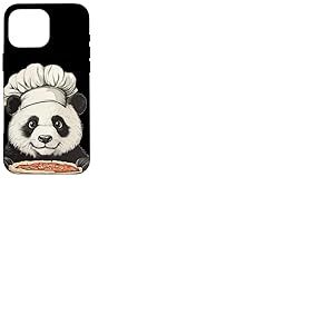 Joli panda avec une délicieuse tenue de pizza Coque pour iPhone 16 Pro Max