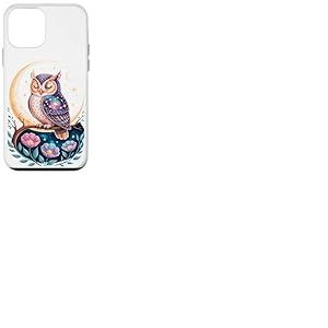 Space Flowers Hibou Hiboux Coque pour iPhone 12 mini