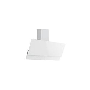 Respekta Hotte aspirante/Hotte inclinée 90 cm/Boîtier métallique avec écran en verre blanc/Fonction évacuation et recyclage de l'air / CH66038-90WAM / A / 52 – 63 dB