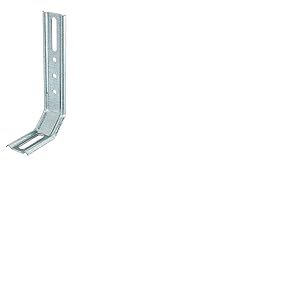 Alberts 341404 Équerre réglable | 2 angles de 45°, emboutie, avec trou oblong | galvanisée Sendzimir | 50 x 30 x 120 mm