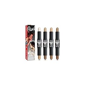 Magic Duo Highlight and Contour - Light by Rude Cosmetics for Women - 2 x 0.15 oz Highlight and Contour