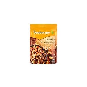 Seeberger Noix de cajou grillées et salées : Noix de cajou entières délicatement raffinées - croquantes, de la meilleure qualité, vegan (1 x 150 g)