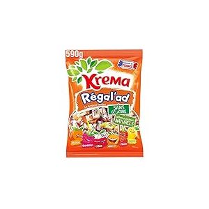 Krema Bonbons R&eacute;galad Multi Fruits, 590g (Lot de 2)