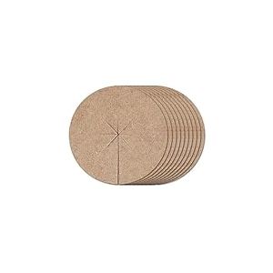 La Cordeline Disques de Paillage Naturel en Feutre Jute &Oslash; 16cm, Lot 10 pi&egrave;ces - Protection Plante, Naturelle