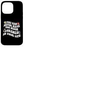 Retro Groovy, vous ne pourrez jamais avoir trop de LORENZO dans votre sac Coque pour iPhone 14 Pro Max