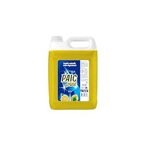 PAIC - Liquide Vaisselle Paic Citron Super Dégraissant - Nettoie - Dégraisse - Élimine les mauvaises odeurs - 5L
