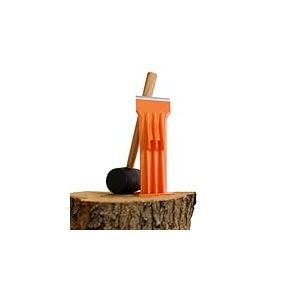 FM9LS Fendeur manuel de bûches de 22,9 cm monté sur la base – Fendeur de bois de chauffage et de petit bois – Léger, portable et sûr pour fendre le bois efficace et précis – Aucune alimentation