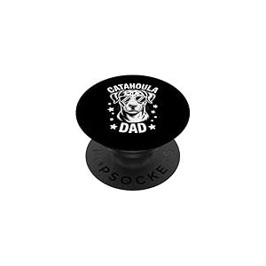 Catahoula Dad, Chien l&eacute;opard Catahoula dr&ocirc;le PopSockets PopGrip Adh&eacute;sif