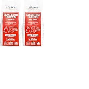 Bicarbonate Soude Gros Grains - Sachet Kraft 3kg - Qualit&eacute; Alimentaire Origine France - Nettoyage, Linge, Bricolage, D&eacute;odorant Maison - Recharge &Eacute;coresponsable- La Compagnie du Bicarbonate. (Lot de 2)