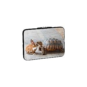 PEDEA Étui Design pour Tablette 10,1" Motif Lapin et Tortue