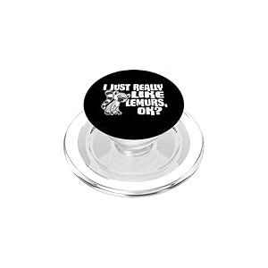 I Just Really Like Lemurs Ok Joli Costume De L&eacute;murien PopSockets PopGrip pour MagSafe