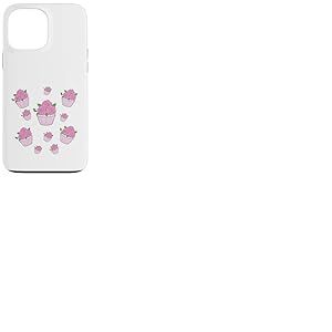 Illustration Mignonne du d&eacute;sert Rose Cupcakes et Roses Coque pour iPhone 13 Pro Max