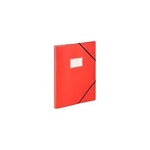 VIQUEL - Porte-Vues 120 Vues A4 FEEL'EASY - Protège-Documents en Plastique Résistant - 60 Pochettes - Idéal pour le bureau ou la maison - Rouge