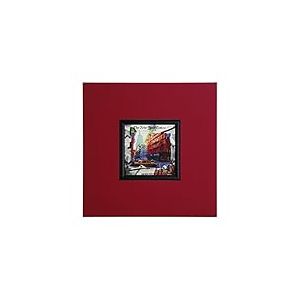 ERGO-PAUL igp4332 E1–80 CR10–40 x 40 x 1,5 Taxi, Paper/Eco Leather/Wood, Red, 40.0 x 40.0 x 1,5 cm