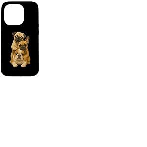 Carlin Bouledogue français Bouledogue Anglais Coque pour iPhone 15 Pro