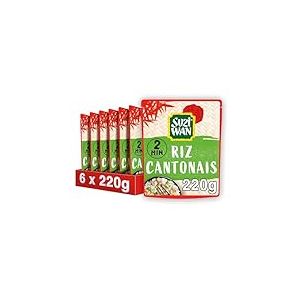 SUZI WAN Riz Micro-ondable Cantonais 2min - 6x220g