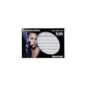 SABRINA AZZI Sabrina Bnails Deco Stickers Geo Silver (Argenté) (107), Standard, Unique