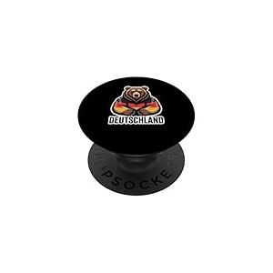 Drapeau Deutscher Bär - Drapeau allemand PopSockets PopGrip Adhésif