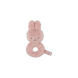 Miffy - Hochet Flower Rose - B&eacute;b&eacute; Naissance - Ultra Doux - Avec Grelot - Petite Taille - &Eacute;veil Sensoriel - Transportable - Cadeau Original - Accessoire enfant