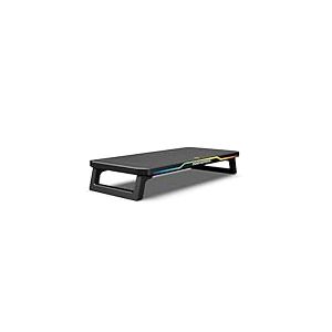 NOVA GAMING – CELESTIUM – Réhausseur d’écran RGB avec hub – Supporte Jusqu’à 25kg, Patins antidérapants, 3 Ports USB, 2 Ports USB-C, LED RGB – Compatibilité Universelle