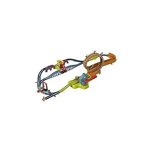 Thomas & Friends Fisher-Price Launch & Loop Maintenance Yard Jouet Train et Piste avec Moteur Thomas motorisé pour Enfants de 3 Ans et Plus