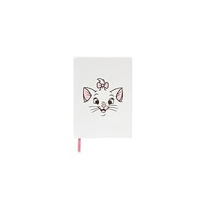 Grupo Erik - Carnet de Notes Disney, Marie, Les Aristochats, Couverture en Peluche | Bullet Journal, Notebook, Bullet Agenda, Carnet Format A5