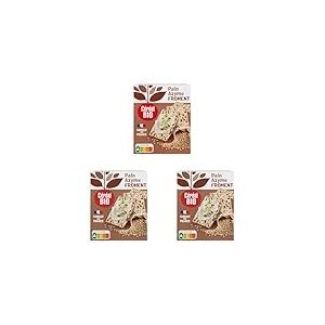 Céréal Bio Pain Azyme Froment - Au Blé Bio Français - Sans Sel - Source de Fibres - Idéal pour le Petit-Déjeuner - 200g (2 x 100g) - 195638 (Lot de 3)